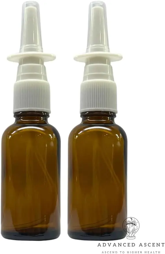 2-Pack Amber Glass Nasal Spray Bottles, 1 oz Empty Refillable Travel Size for Saline Solutions
2-Pack Amber Glass Nasal Spray Bottles, 1 oz Empty Refillable Travel Size for Saline Solutions