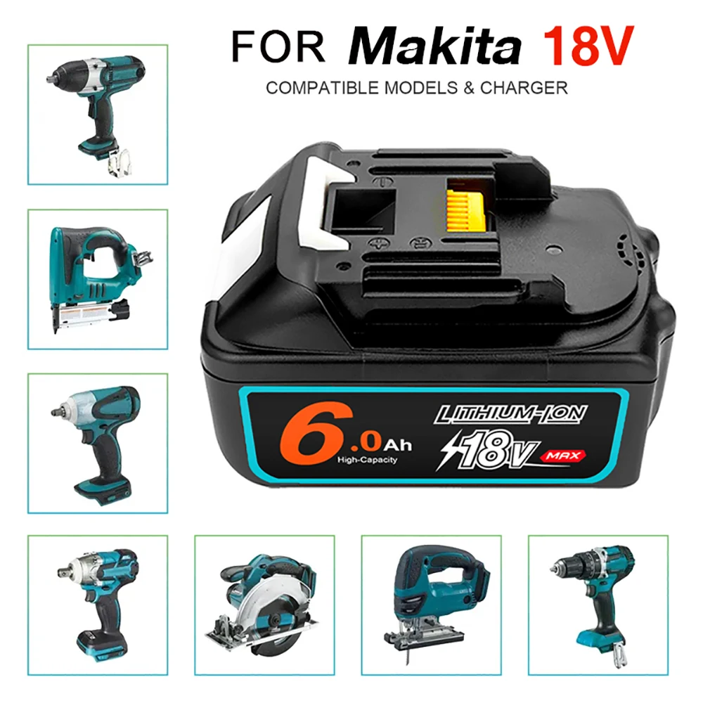 For Makita Rechargeable 18V 5.0/6.0/8.0Ah Li-Ion Battery For Makita BL1830 BL1815 BL1860 BL1840 Replacement Power Tool Battery
For Makita Rechargeable 18V 5.0/6.0/8.0Ah Li-Ion Battery For Makita BL1830 BL1815 BL1860 BL1840 Replacement Power Tool Battery