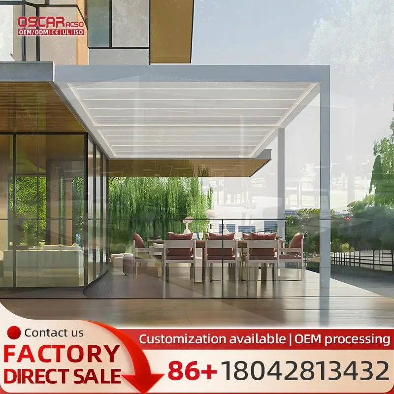 Custom Aluminum Louvered Sun Shelter Outdoor Bioclimatic Design Wood Plastic Alloy Frame Options for Garden Patio Poolside pergo
Custom Aluminum Louvered Sun Shelter Outdoor Bioclimatic Design Wood Plastic Alloy Frame Options for Garden Patio Poolside pergo