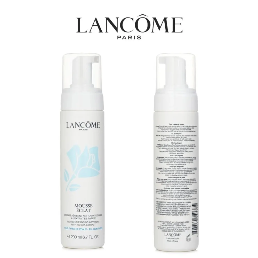 LANCOME Mousse Eclat Express Clarifying Self-Foaming Cleanser 200 ml/6.7oz, Original Skin Care for Women/Men, Beauty Health Care
LANCOME Mousse Eclat Express Clarifying Self-Foaming Cleanser 200 ml/6.7oz, Original Skin Care for Women/Men, Beauty Health Care
