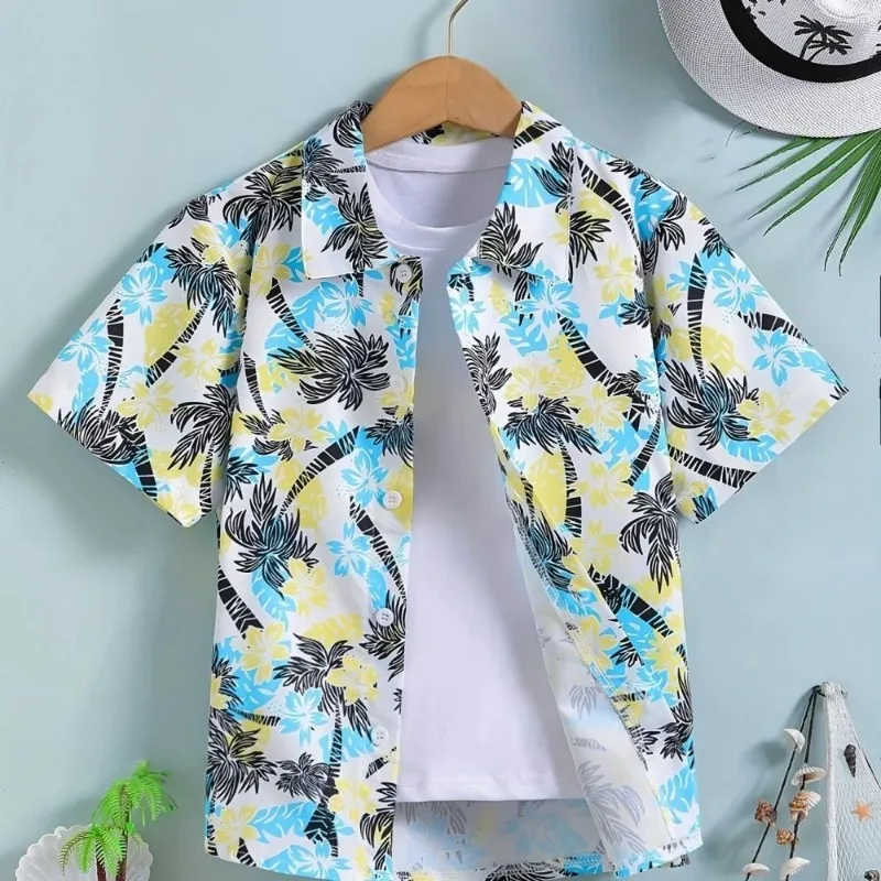 Summer Casual Children's Beach Shirt, Suitable for Summer Beach Surfing and Travel Clothing, Coconut, Waves, Sunbathing
Summer Casual Children's Beach Shirt, Suitable for Summer Beach Surfing and Travel Clothing, Coconut, Waves, Sunbathing