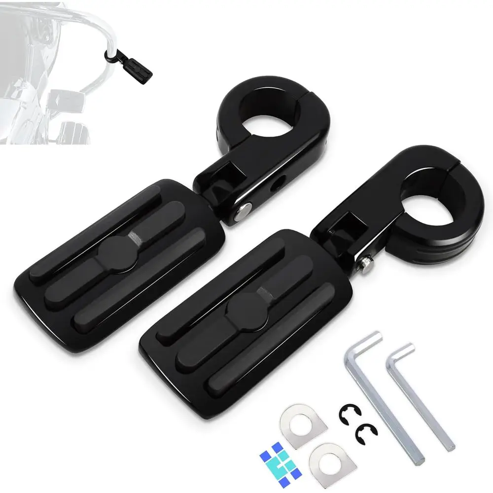 Adjustable Highway Foot Pegs with Mounting P-Clamps for Touring Street Glide/Road Glide/Electra Glide/Road King Motorcycle with
Adjustable Highway Foot Pegs with Mounting P-Clamps for Touring Street Glide/Road Glide/Electra Glide/Road King Motorcycle with