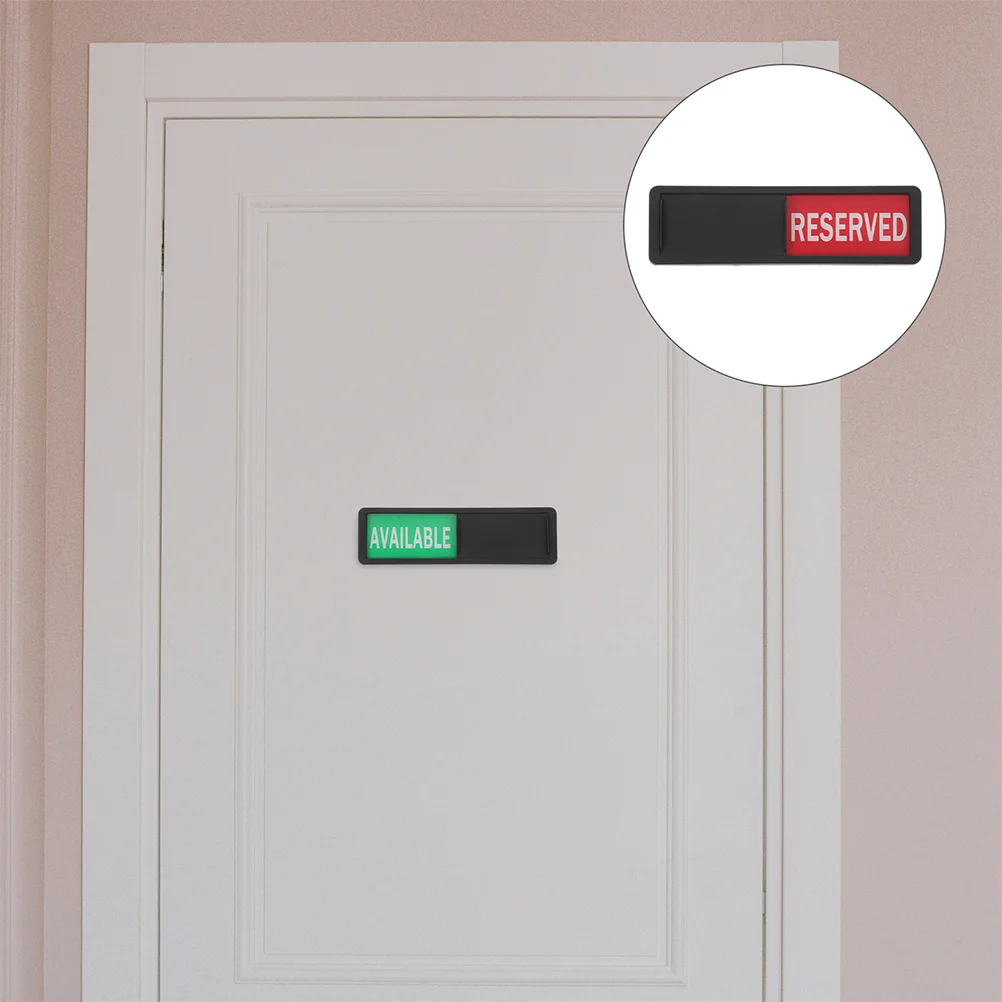 2pcs Office State Switching Available Reserved Mark Sliding Door Indicator Meeting Room Bathroom For Office Hospital Hotel 
2pcs Office State Switching Available Reserved Mark Sliding Door Indicator Meeting Room Bathroom For Office Hospital Hotel