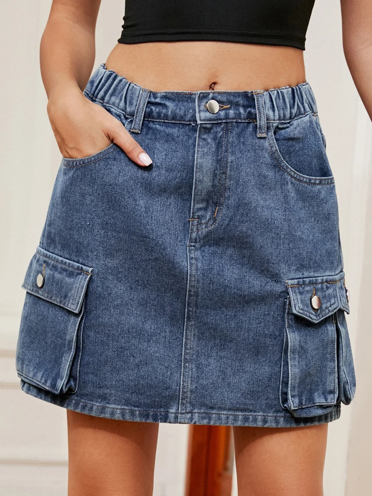 Y2k Denim Skirt Women Summer Short Skirts Female Vintage Washed Jeans Skirt Ladies Fashion High Waist Pocket Patchwork Faldas
Y2k Denim Skirt Women Summer Short Skirts Female Vintage Washed Jeans Skirt Ladies Fashion High Waist Pocket Patchwork Faldas
