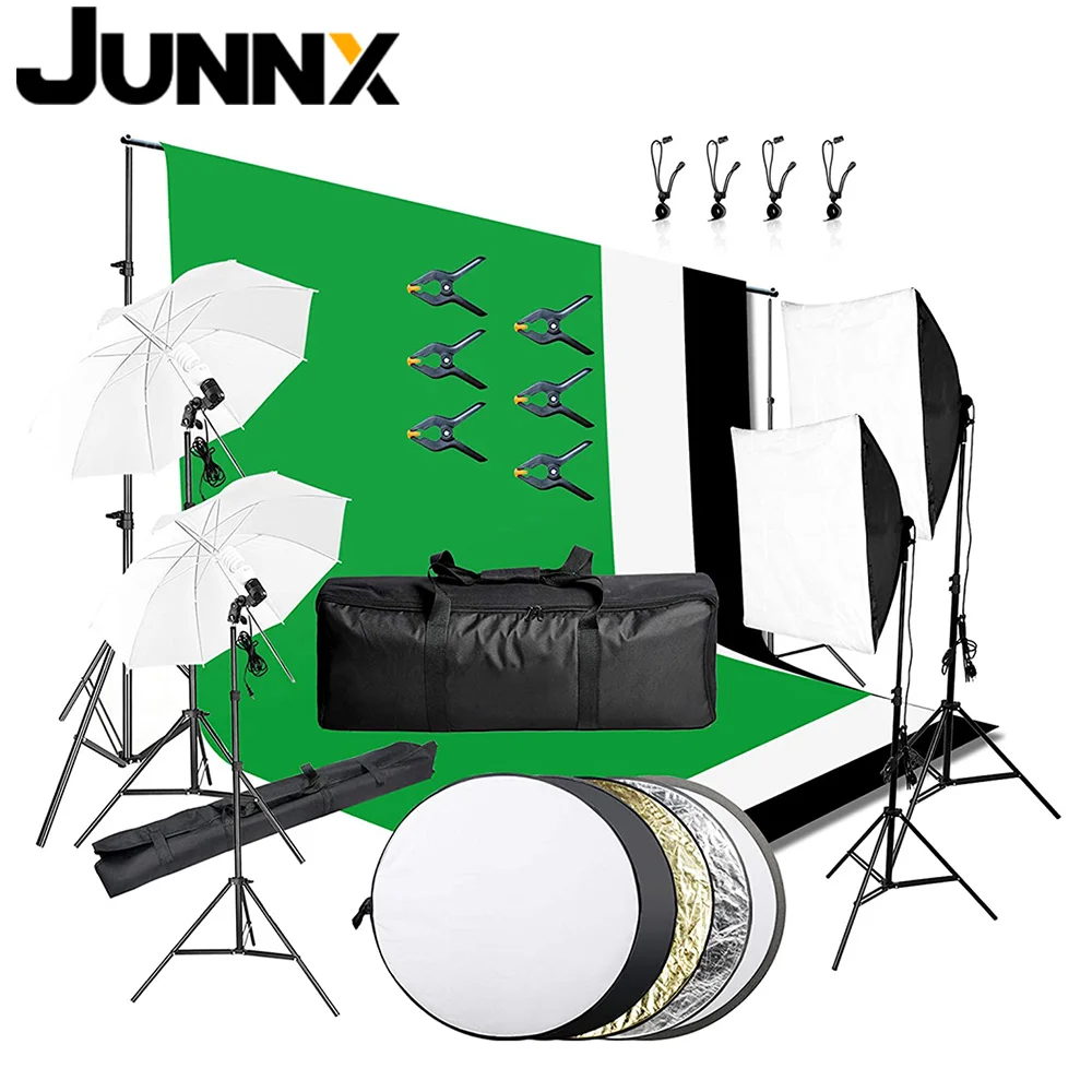 JUNNX 1.8*2.8m Softbox Lighting Kit Light Kit Photography Light for Photography Backdrop Kit
JUNNX 1.8*2.8m Softbox Lighting Kit Light Kit Photography Light for Photography Backdrop Kit