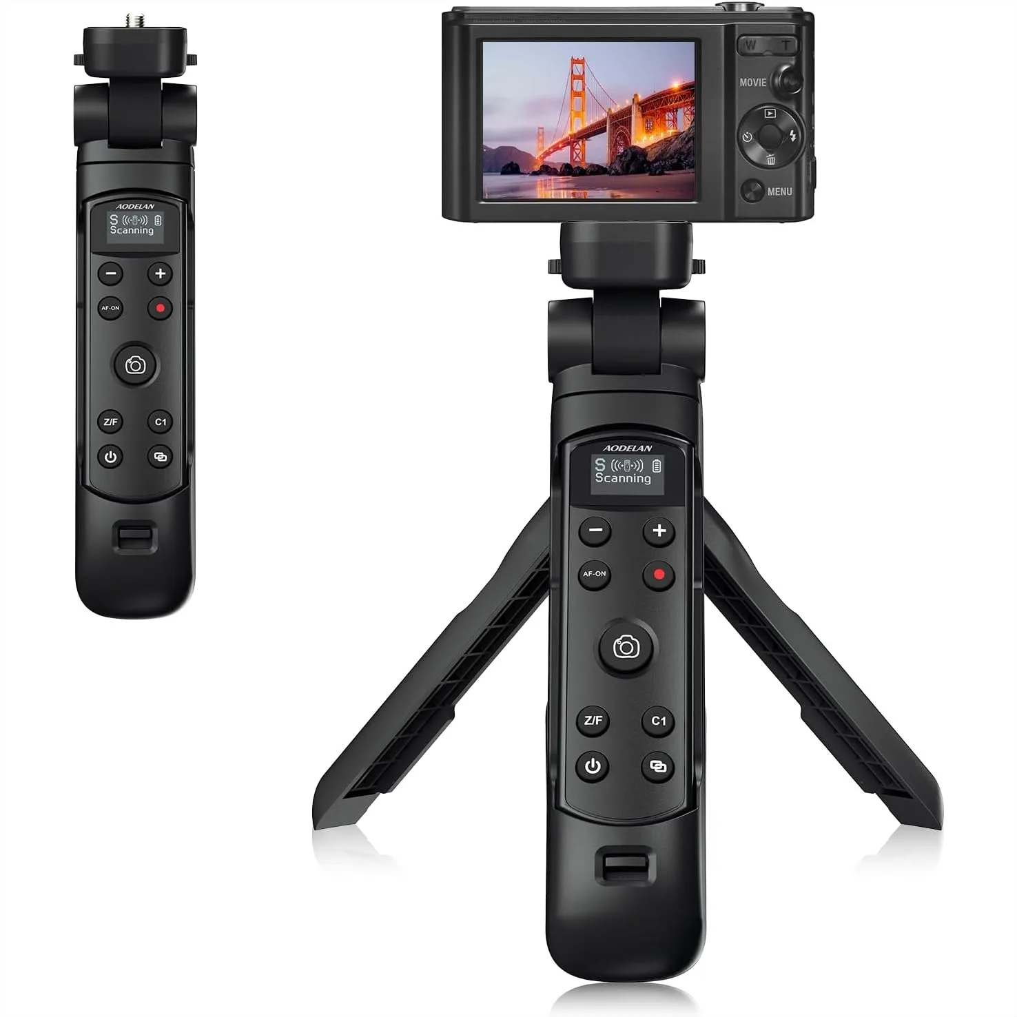 Tripod with Rechargeable Shutter Release for Sony Cameras, AODELAN Wireless Remote Control Handle for Vlogging, Selfie, and
Tripod with Rechargeable Shutter Release for Sony Cameras, AODELAN Wireless Remote Control Handle for Vlogging, Selfie, and