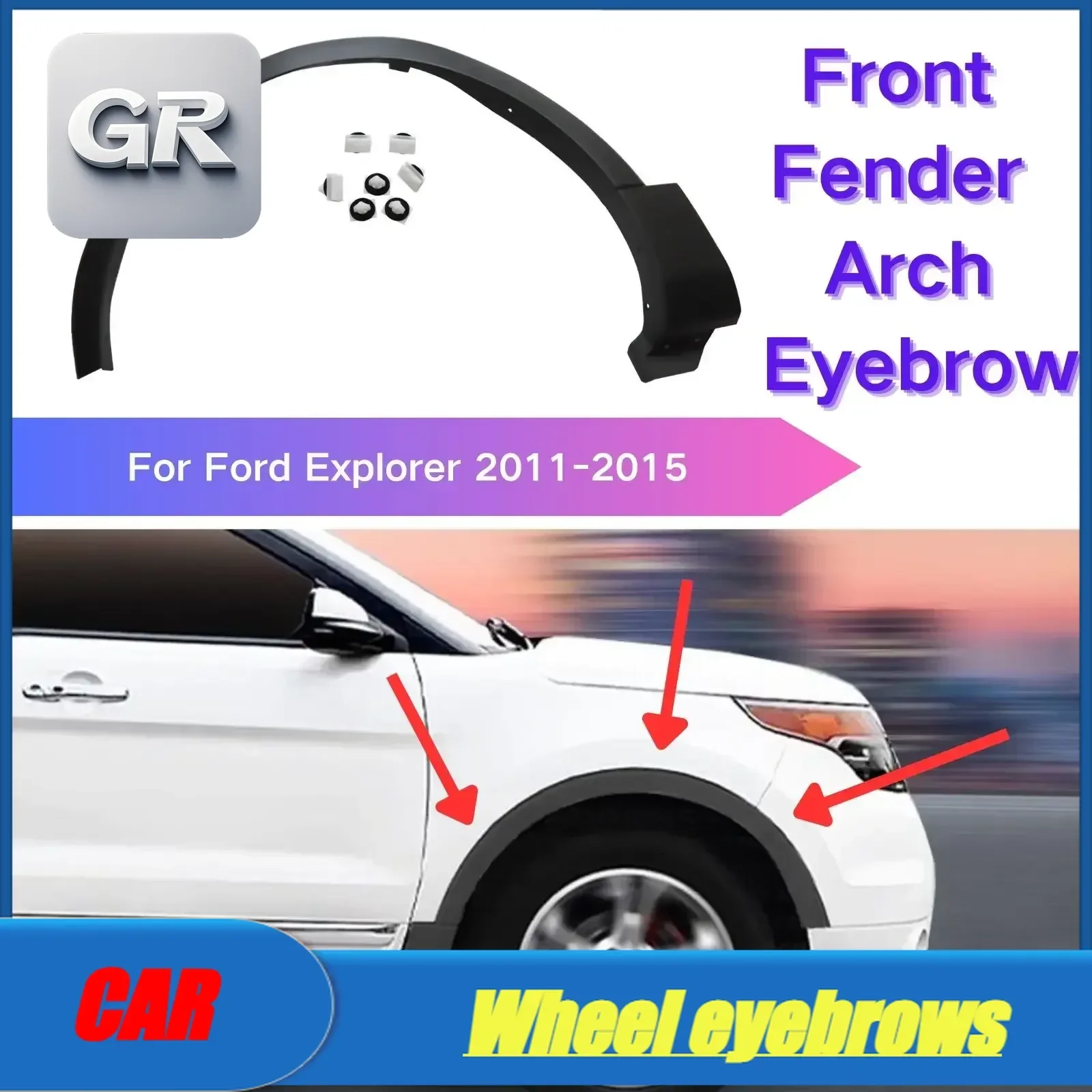 Fit For Front Fender Arch Eyebrow d Explorer 2011-2015 Molding Replacement Fit Left Right Trim Fender Flare Car Accessories
Fit For Front Fender Arch Eyebrow d Explorer 2011-2015 Molding Replacement Fit Left Right Trim Fender Flare Car Accessories