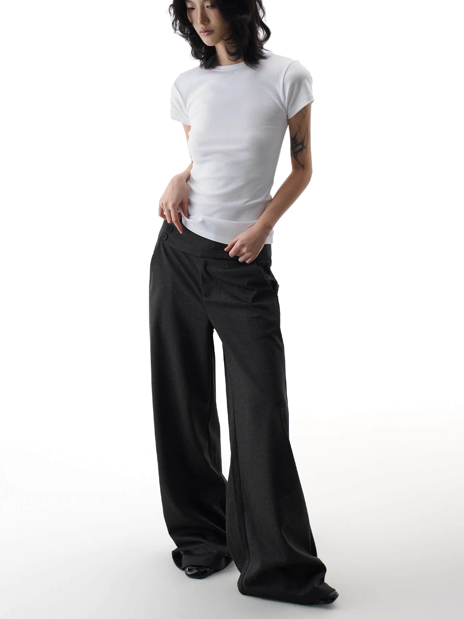 ey Wide Leg Suit Pants Women's Casual Loose Slimming Spring New Design mid Low Waist Straight Cut Formal Trousers
ey Wide Leg Suit Pants Women's Casual Loose Slimming Spring New Design mid Low Waist Straight Cut Formal Trousers