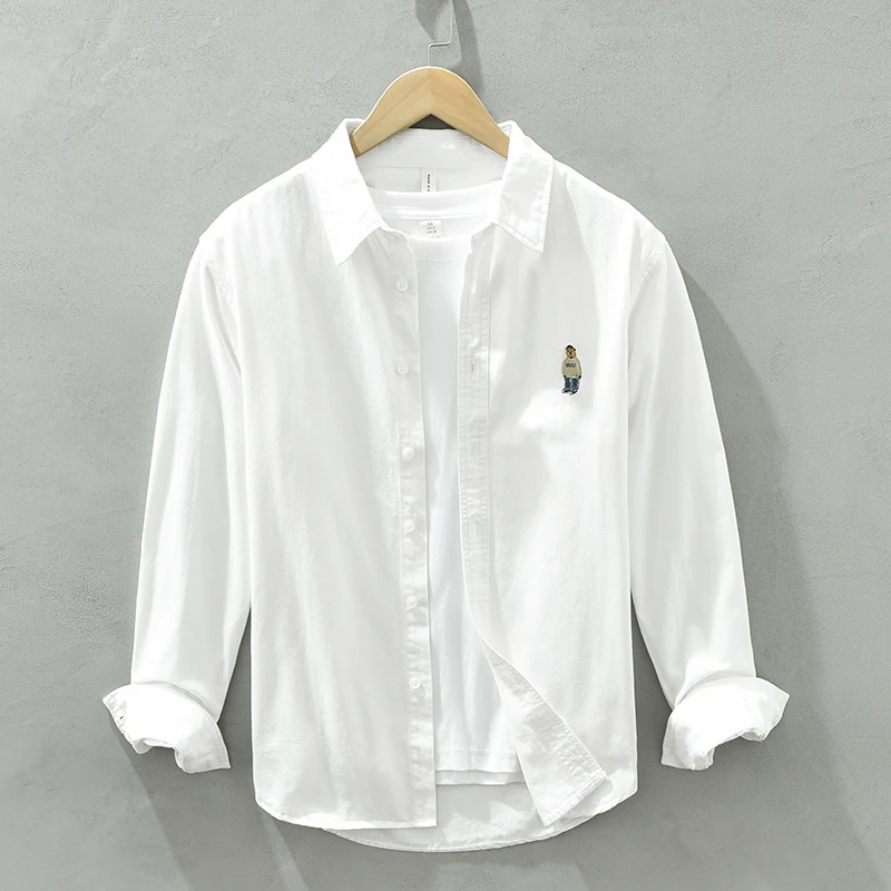New Designer French Quality Embroidery Long-sleeve Casual Cotton Brand Shirts For Men Fashion Comfortable Top Clothing Masculina
New Designer French Quality Embroidery Long-sleeve Casual Cotton Brand Shirts For Men Fashion Comfortable Top Clothing Masculina