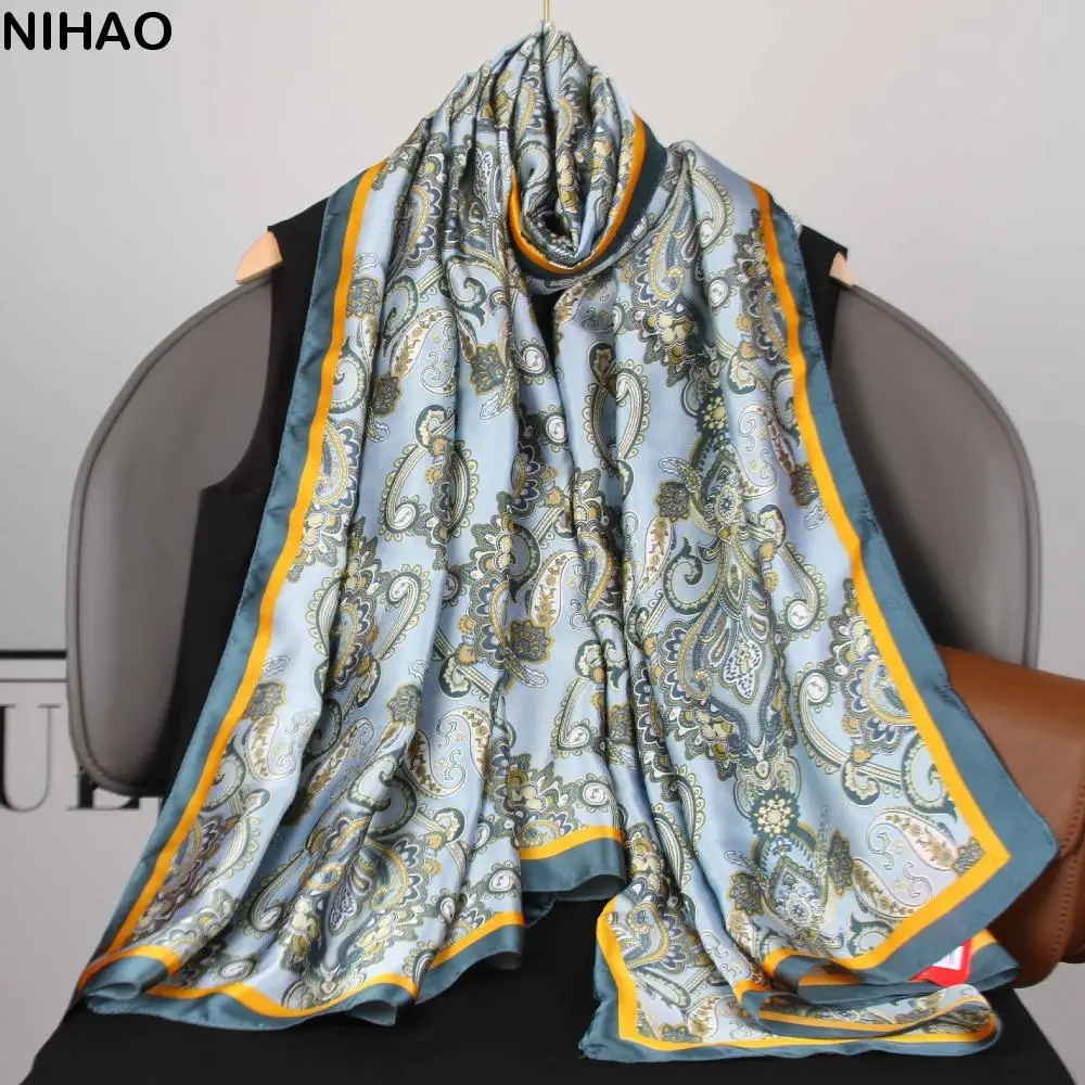 Luxury Flower Silk Scarf Shawls Soft Sunscreen Satin Neck Scarves Thin Large Beach Hijab Wedding
Luxury Flower Silk Scarf Shawls Soft Sunscreen Satin Neck Scarves Thin Large Beach Hijab Wedding
