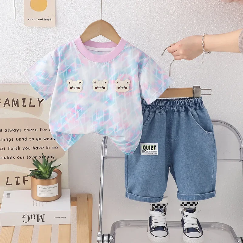 New Summer Fashion Baby Boys Clothes Set Children T-Shirt Shorts 2Pcs/Sets Infant Girls Clothing Toddler Costume Kids Tracksuits
New Summer Fashion Baby Boys Clothes Set Children T-Shirt Shorts 2Pcs/Sets Infant Girls Clothing Toddler Costume Kids Tracksuits