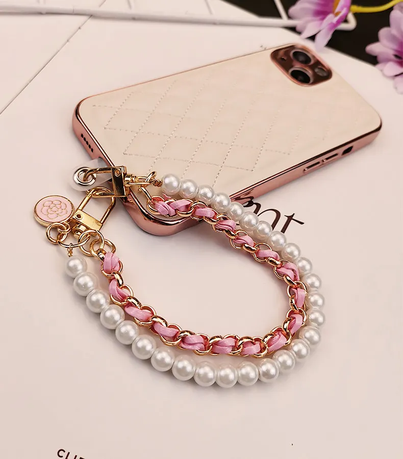 26cm mobile phone lanyard short wristband pearl pendant bracelet anti drop and anti fall wristband Mobile phone decoration
26cm mobile phone lanyard short wristband pearl pendant bracelet anti drop and anti fall wristband Mobile phone decoration 