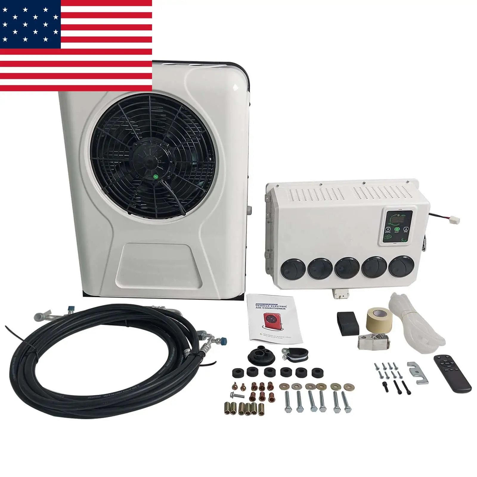 AP03 12000BTU 12V Truck Cab Air Conditioner Split AC for Semi Trucks Bus RV Caravan
AP03 12000BTU 12V Truck Cab Air Conditioner Split AC for Semi Trucks Bus RV Caravan