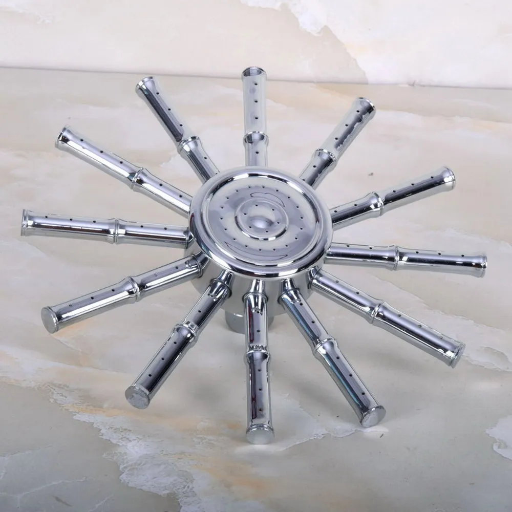 8" inch Polished Chrome Brass Sunflower Shape Bath Rainfall Rain Bathroom Shower Head Bathroom Accessory (Standard 1/2") msh209
8" inch Polished Chrome Brass Sunflower Shape Bath Rainfall Rain Bathroom Shower Head Bathroom Accessory (Standard 1/2") msh209