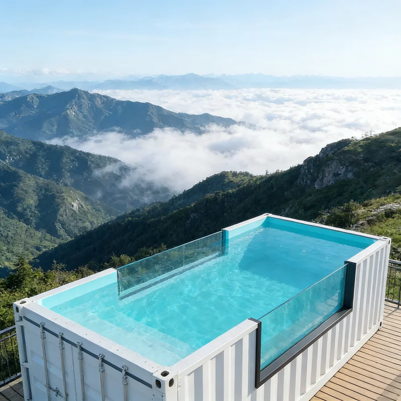 Customizable 20ft 40ft Container Pool Above Ground for Balcony & Patio Safe for Adults and Children Container Swimming Pool
Customizable 20ft 40ft Container Pool Above Ground for Balcony & Patio Safe for Adults and Children Container Swimming Pool