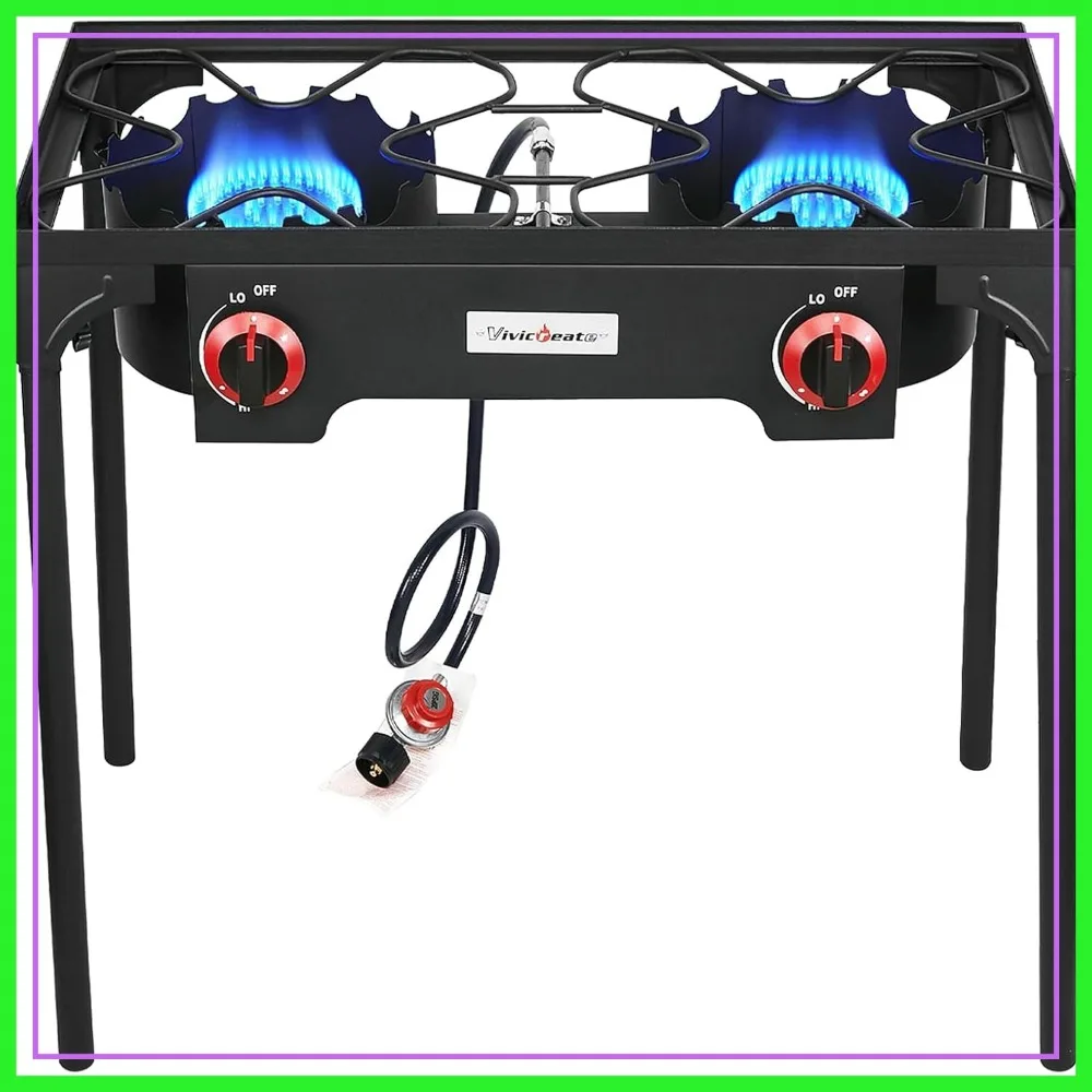 Portable Propane Grill 2 Burner Outdoor Stove High Pressure Camping Cooker Double Burner for BBQ Backyard Cooking
Portable Propane Grill 2 Burner Outdoor Stove High Pressure Camping Cooker Double Burner for BBQ Backyard Cooking