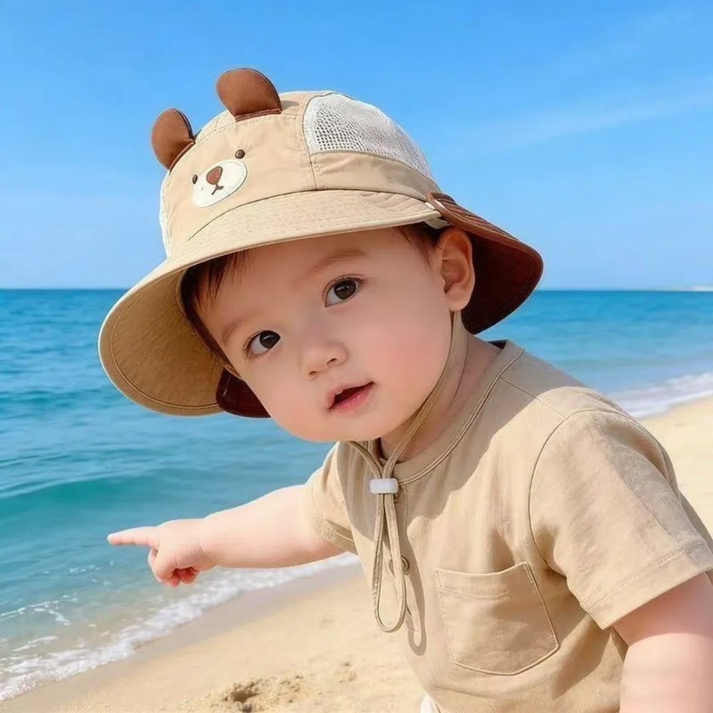 Fishing Cute Baby Bucket Hat Large Brim Breathable Mesh Toddler Sun Cap Mesh Polyester UV Protection Cap Beach
Fishing Cute Baby Bucket Hat Large Brim Breathable Mesh Toddler Sun Cap Mesh Polyester UV Protection Cap Beach