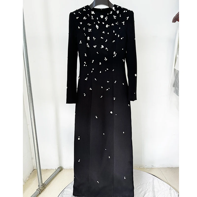 Top Quality 2025 New Designer Fashion Women's Rhinestone Diamonds Beaded Long Evening Dress Wedding Ceremonial Dress فساتين سهرة
Top Quality 2025 New Designer Fashion Women's Rhinestone Diamonds Beaded Long Evening Dress Wedding Ceremonial Dress فساتين سهرة