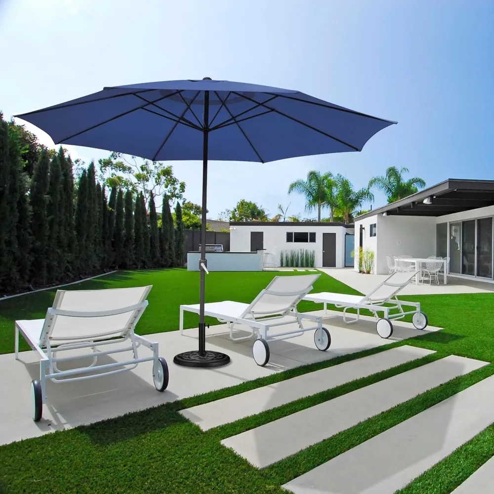 Outdoor Tilting Patio Umbrella with Base Included Heavy Duty Weighted Stand Sunshade Garden Parasol for Yard Deck, Customized
Outdoor Tilting Patio Umbrella with Base Included Heavy Duty Weighted Stand Sunshade Garden Parasol for Yard Deck, Customized