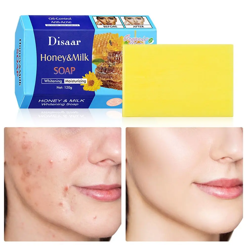 Disaar Honey Soap Deep Cleansing Oil Control Anti Acne Body Face Soaps Moisturizing Honey Milk Skin Bleaching Cleaning Soap
Disaar Honey Soap Deep Cleansing Oil Control Anti Acne Body Face Soaps Moisturizing Honey Milk Skin Bleaching Cleaning Soap