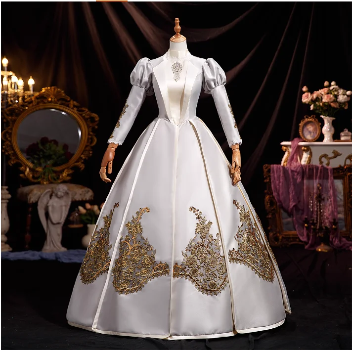 European Style Palace Attire Snow White Rococo Dress
European Style Palace Attire Snow White Rococo Dress