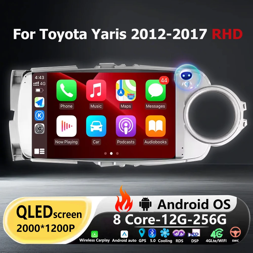 GPS Navigation Multimedia Android 16 Auto For Toyota Yaris 2012-2017 RHD Car Radio Video Player Stereo Wireless Carplay BT DSP
GPS Navigation Multimedia Android 16 Auto For Toyota Yaris 2012-2017 RHD Car Radio Video Player Stereo Wireless Carplay BT DSP