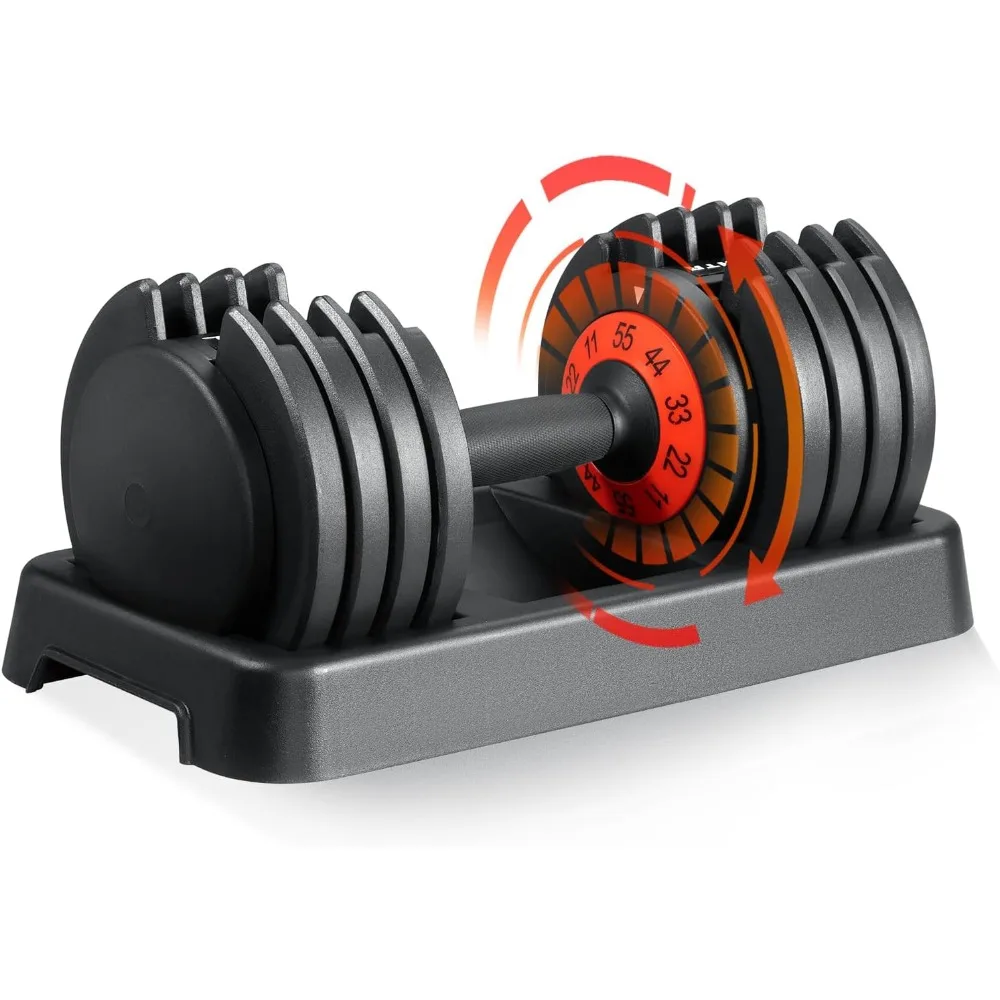 Adjustable dumbbells for both men and women, non-slip quickly adjusts weight by turning handles, black dumbbells with trays
Adjustable dumbbells for both men and women, non-slip quickly adjusts weight by turning handles, black dumbbells with trays