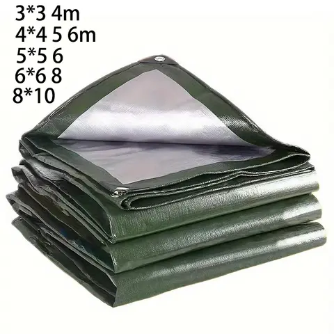 Large Tarp Customized 3*3 4 5 6 4m×4 5 6 8 10 20m Awning Tarpaulin Waterproof Rain Cover Outdoor Garden Backyard Camping Canopy
