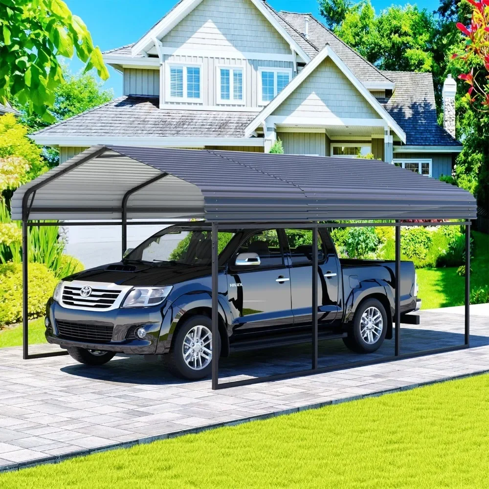 10 x 15 FT Metal Carport, Heavy Duty Carports with Galvanized Steel Roof, Outdoor Carport Canopy Garage Shelter Shade for Car
10 x 15 FT Metal Carport, Heavy Duty Carports with Galvanized Steel Roof, Outdoor Carport Canopy Garage Shelter Shade for Car
