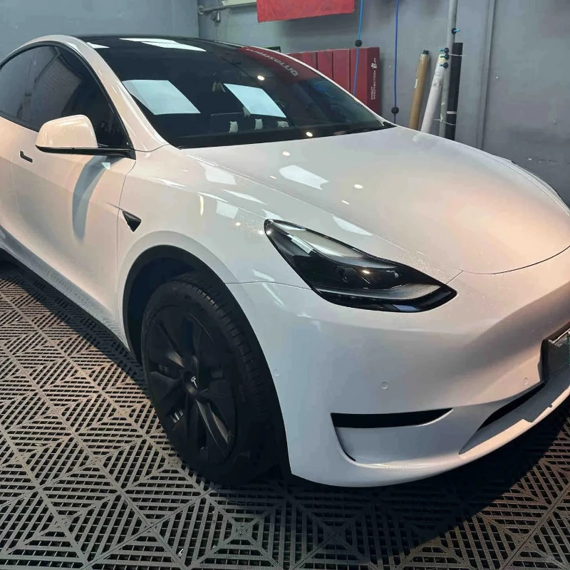 Pearl White DIY Color Change Film For Tesla Model Y 2020-2024 Pre-cut PPF PET Paint Protection Film Anti-Scratch Resistant Kit
Pearl White DIY Color Change Film For Tesla Model Y 2020-2024 Pre-cut PPF PET Paint Protection Film Anti-Scratch Resistant Kit