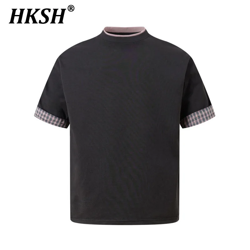HKSH Летняя новая мужская футболка Tide Fake Two Style Fashion из чистого хлопка, свободная клетчатая футболка с круглым вырезом и половиной рукавов HK5060
HKSH Летняя новая мужская футболка Tide Fake Two Style Fashion из чистого хлопка, свободная клетчатая футболка с круглым вырезом и половиной рукавов HK5060