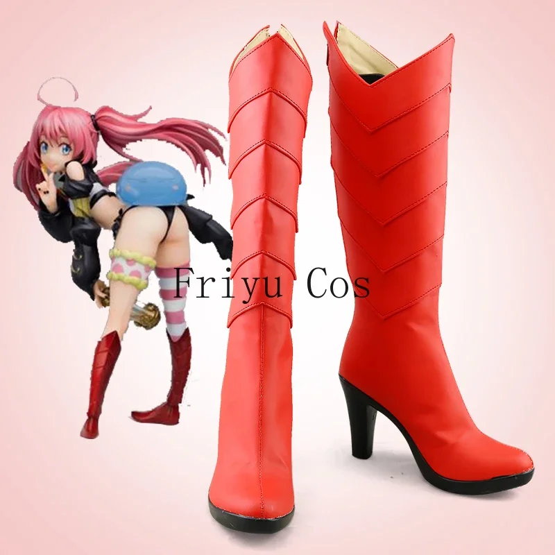 Anime That Time I Got Reincarnated as a Slime Milim Nava Cosplay Shoes Women Halloween Party Red PU Leather High-heeled Boots
Anime That Time I Got Reincarnated as a Slime Milim Nava Cosplay Shoes Women Halloween Party Red PU Leather High-heeled Boots