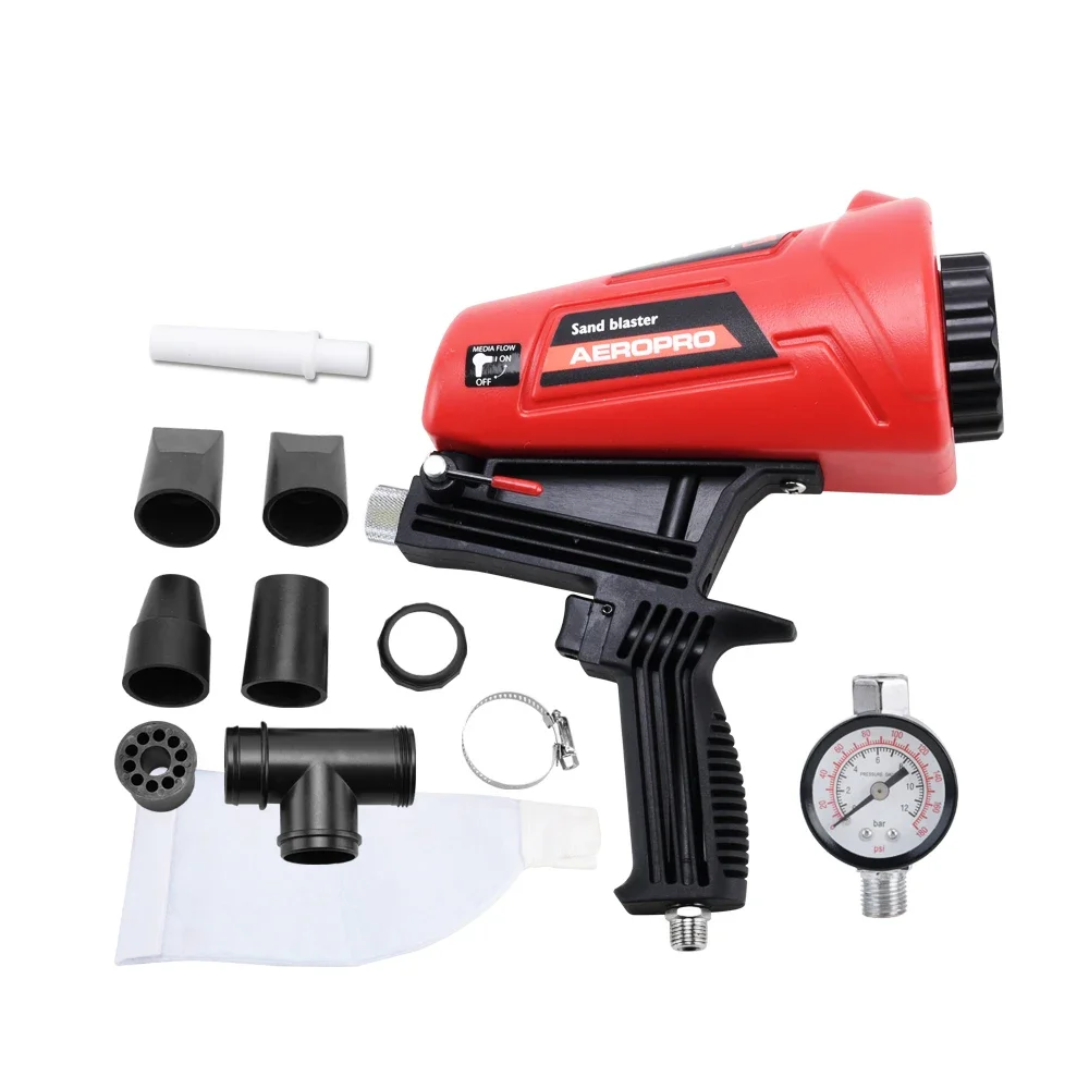 【Hot】AEROPRO V641 Hot Sale Gravity Feed Sand Blaster Machine Pneumatic Sand Blasting Kit Set Handheld and Accessory
【Hot】AEROPRO V641 Hot Sale Gravity Feed Sand Blaster Machine Pneumatic Sand Blasting Kit Set Handheld and Accessory