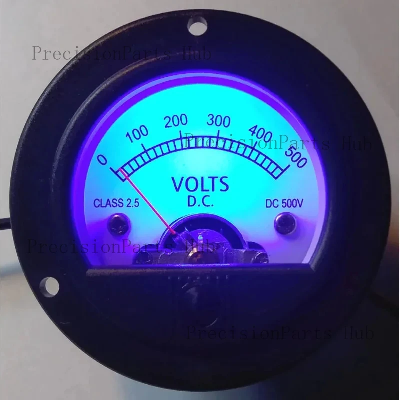 Round Black Pointer Type Meter Head, DC500V, Tube Amplifier, Tube Front Stage, Blue Backlight
Round Black Pointer Type Meter Head, DC500V, Tube Amplifier, Tube Front Stage, Blue Backlight