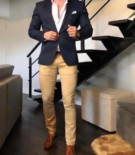 Black Jacket Khaki Pant Prom Men Suit Wedding Groom Tuxedo Man Blazer Costume Homme Blazer Masculino Men's Suit 2 Pcs
Black Jacket Khaki Pant Prom Men Suit Wedding Groom Tuxedo Man Blazer Costume Homme Blazer Masculino Men's Suit 2 Pcs