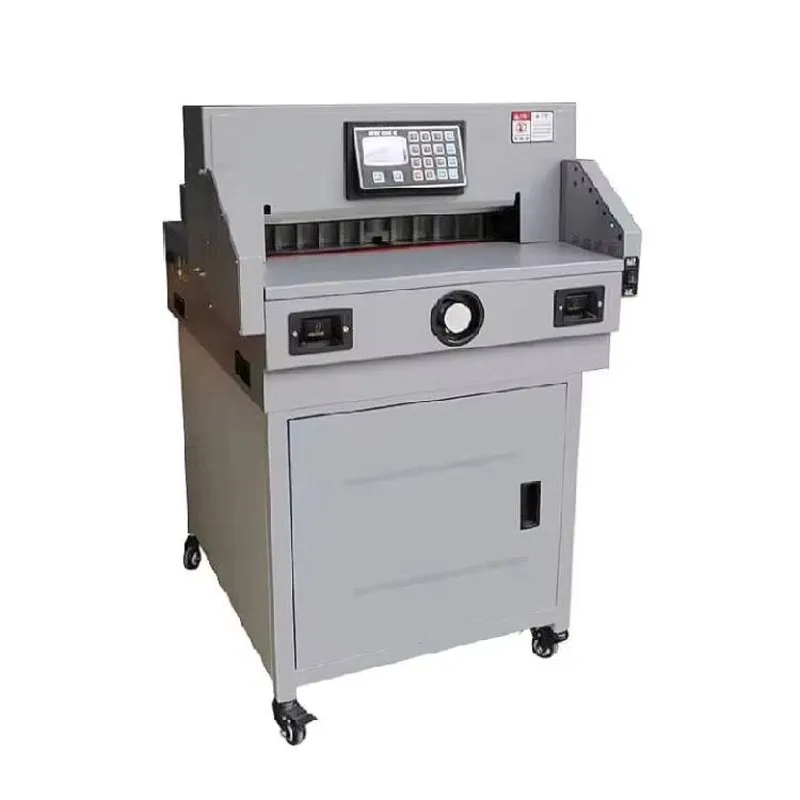 Factory Supplies Cheap Office 450mm Small Paper Cutter Programmable Hydraulic Paper Cutting Machine Factory
Factory Supplies Cheap Office 450mm Small Paper Cutter Programmable Hydraulic Paper Cutting Machine Factory