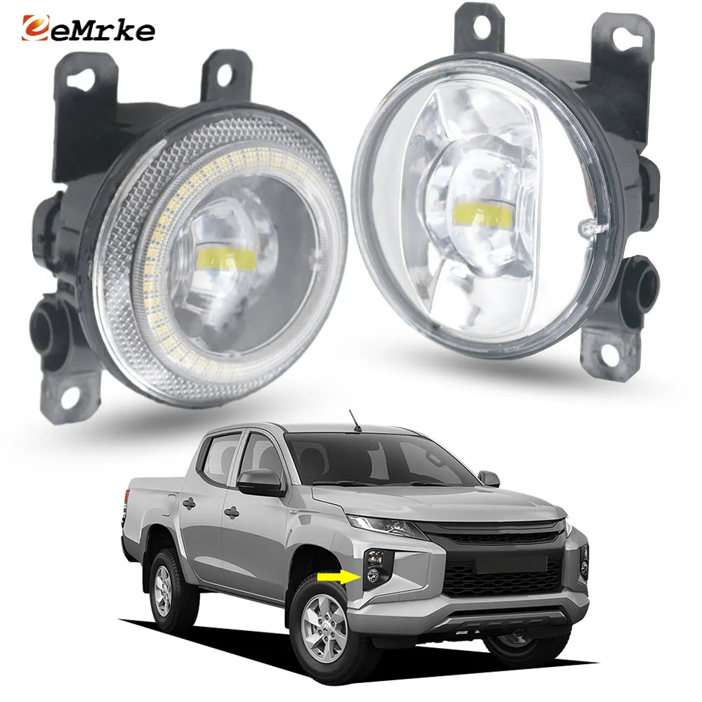Обновление светодиодных противотуманных фар 30 Вт для Mitsubishi L200 Triton GLX+ GLX Australia 2019 2020 2021 2022 2023 Добавить Angel Eye DRL Daylight 
Обновление светодиодных противотуманных фар 30 Вт для Mitsubishi L200 Triton GLX+ GLX Australia 2019 2020 2021 2022 2023 Добавить Angel Eye DRL Daylight