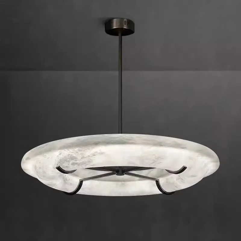 REVEN Minimalist Round marble Modern Chandelier LED Hardware Ceiling pendant light Height Adjustable for Bedroom Interior Decor
REVEN Minimalist Round marble Modern Chandelier LED Hardware Ceiling pendant light Height Adjustable for Bedroom Interior Decor