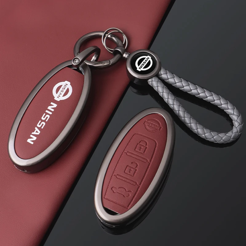 2/3/4/5Buttons Zinc Alloy Leather Car Remote Key Cover Case For Nissan X-Trail Qashqai Sentra Serena Tiida Teana Juke Leaf Micra
2/3/4/5Buttons Zinc Alloy Leather Car Remote Key Cover Case For Nissan X-Trail Qashqai Sentra Serena Tiida Teana Juke Leaf Micra