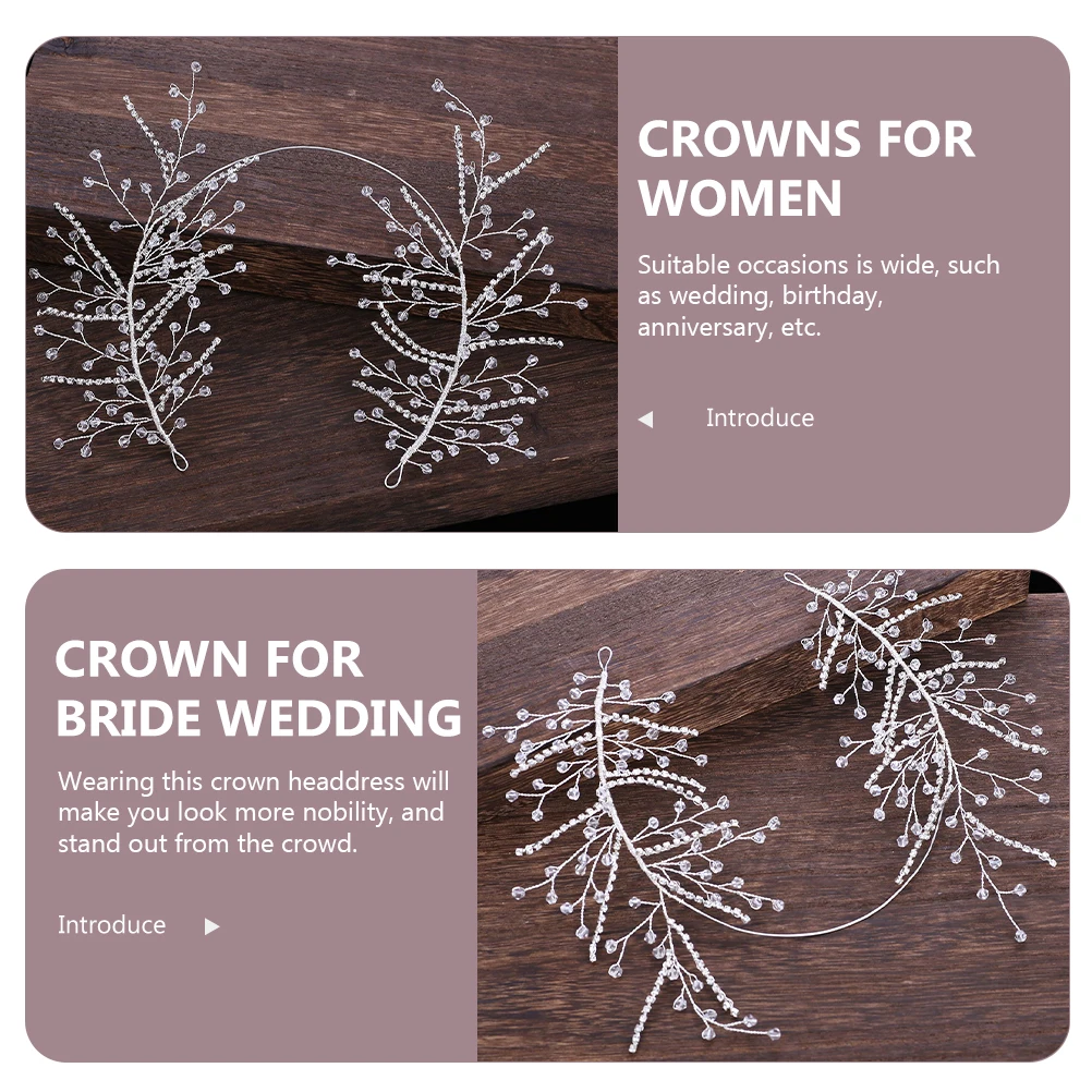 Silver Rhinestone Crown Bridal Headb Wedding Accessories Women Birthday Crown Rhinestone Hair Piece Elegant Charm
Silver Rhinestone Crown Bridal Headb Wedding Accessories Women Birthday Crown Rhinestone Hair Piece Elegant Charm