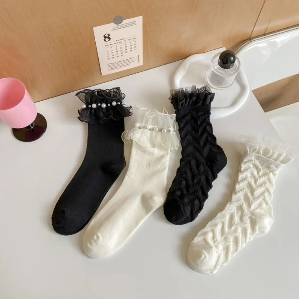 Patchwork French Ruffle Socks Women Lolita Lace Mid Tube Socks Pearl White Cotton Socks Lolita
Patchwork French Ruffle Socks Women Lolita Lace Mid Tube Socks Pearl White Cotton Socks Lolita