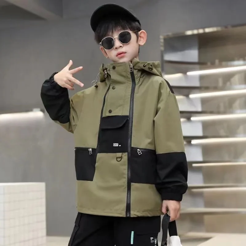Boys Coat New 2024 Spring And Autumn Edition Big Boys Sprint Coat Versatile Colored Windproof Coat For Boys Kids Clothing
Boys Coat New 2024 Spring And Autumn Edition Big Boys Sprint Coat Versatile Colored Windproof Coat For Boys Kids Clothing