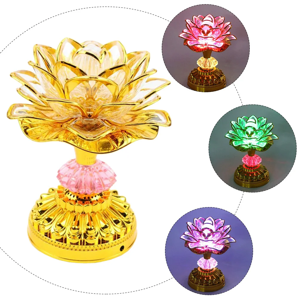 LED Lotus Lamp Color Changing Buddha Hall Light Ornament Home Decoration Premium Plastic Creative Design Chanting
LED Lotus Lamp Color Changing Buddha Hall Light Ornament Home Decoration Premium Plastic Creative Design Chanting