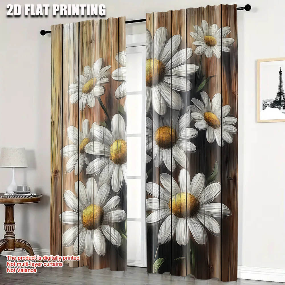2Pcs Vintage Daisy Blackout Curtains Privacy Enhancing Design For Bedroom & Living Room Decor Machine Washable
2Pcs Vintage Daisy Blackout Curtains Privacy Enhancing Design For Bedroom & Living Room Decor Machine Washable