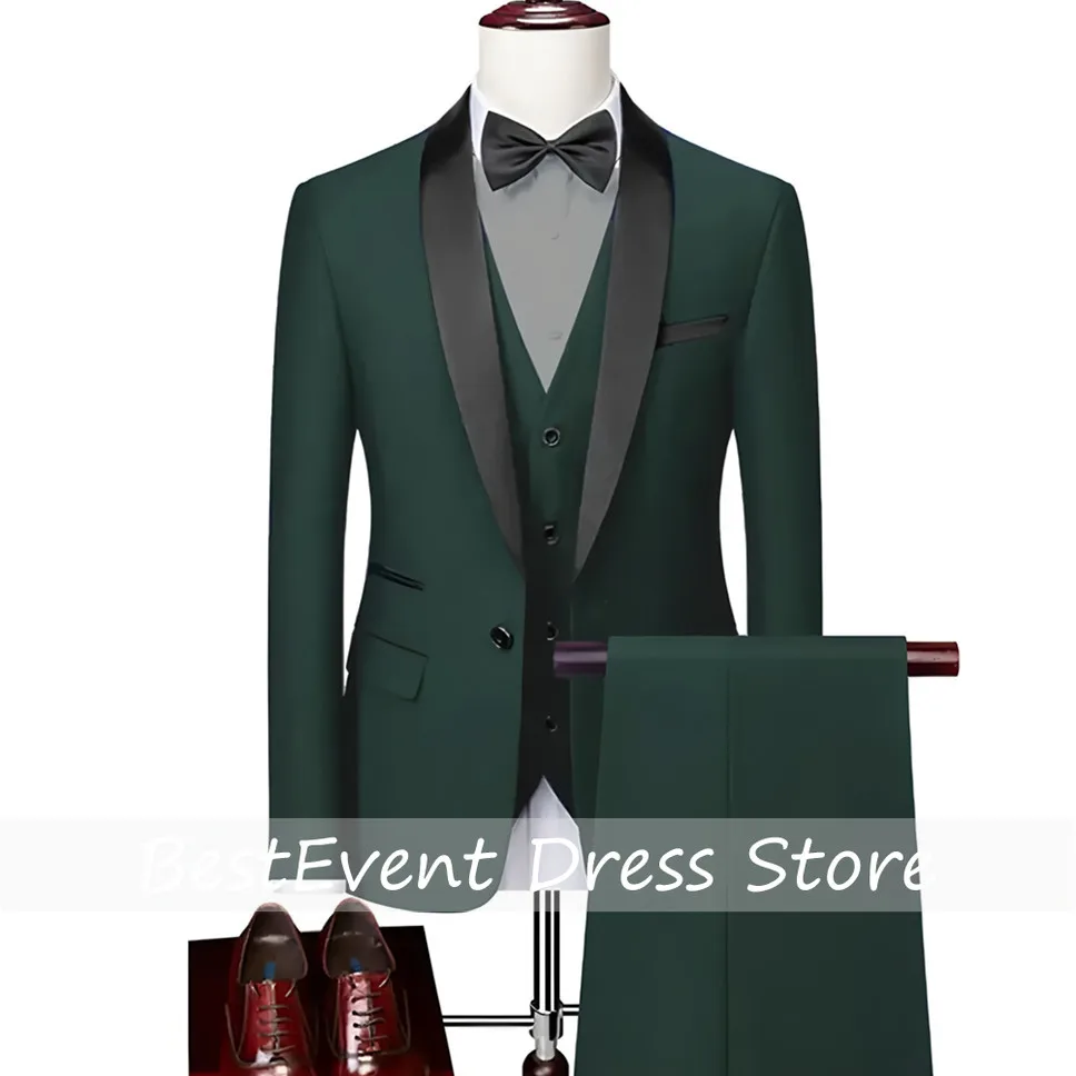 High-end Brand Formal Business Mens Suit Three-piece Groom Wedding Dress Solid Color Suit Customized
High-end Brand Formal Business Mens Suit Three-piece Groom Wedding Dress Solid Color Suit Customized