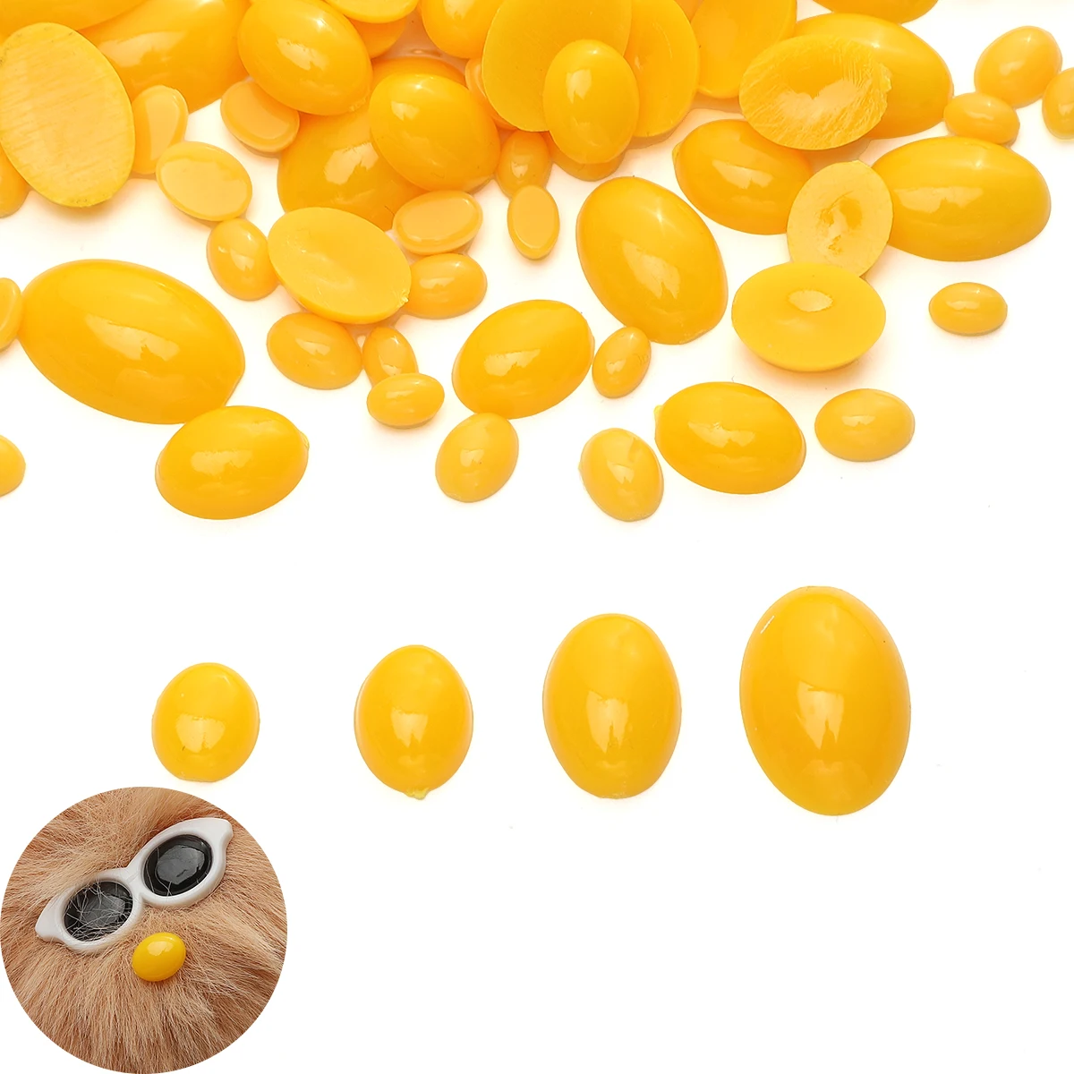 30/50/100Pcs Yellow Doll Oval Eyes Acrylic Safety Noses For Bear Dolls Animal Puppet DIY Crafts Kids Toys Doll Eyes Accessories
30/50/100Pcs Yellow Doll Oval Eyes Acrylic Safety Noses For Bear Dolls Animal Puppet DIY Crafts Kids Toys Doll Eyes Accessories
