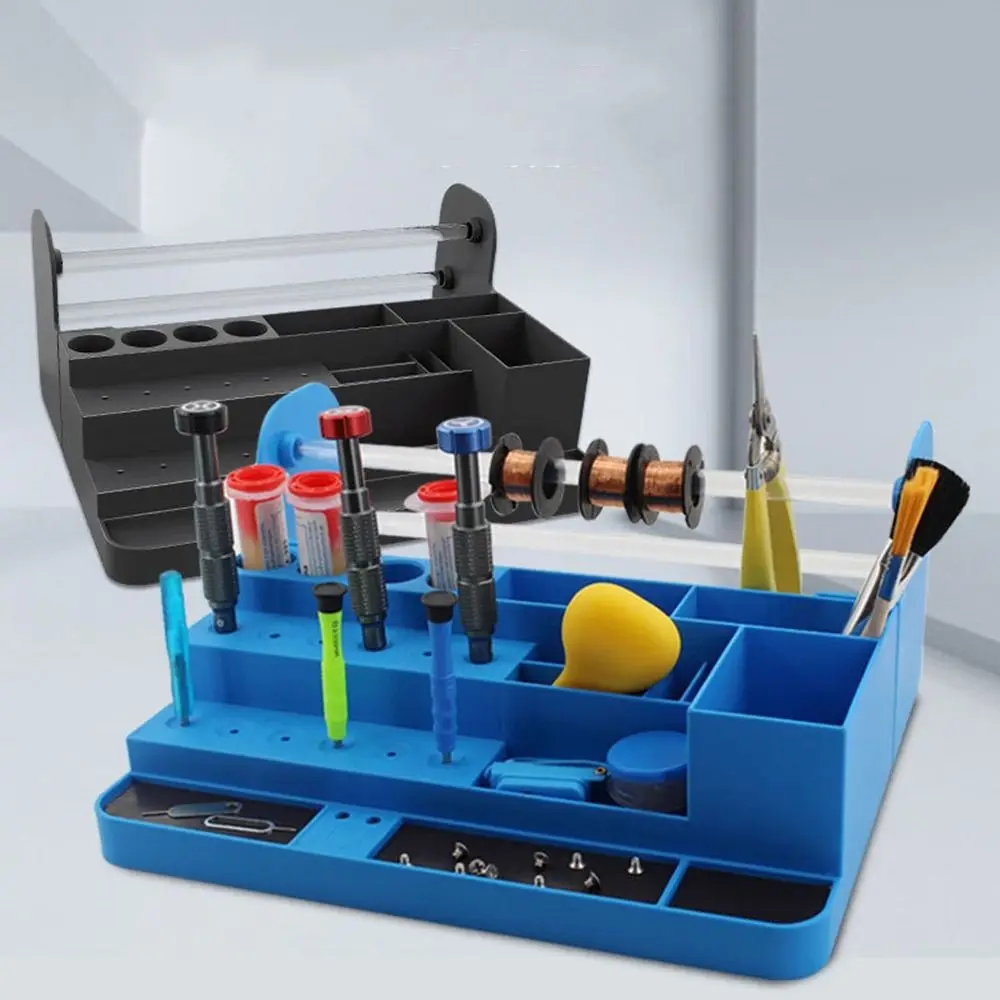 Plastic Repair Tool Storage Rack Multilayer Shelf Space Saving Screwdriver Holder Large Capacity Phone Repair Tool Holder
Plastic Repair Tool Storage Rack Multilayer Shelf Space Saving Screwdriver Holder Large Capacity Phone Repair Tool Holder