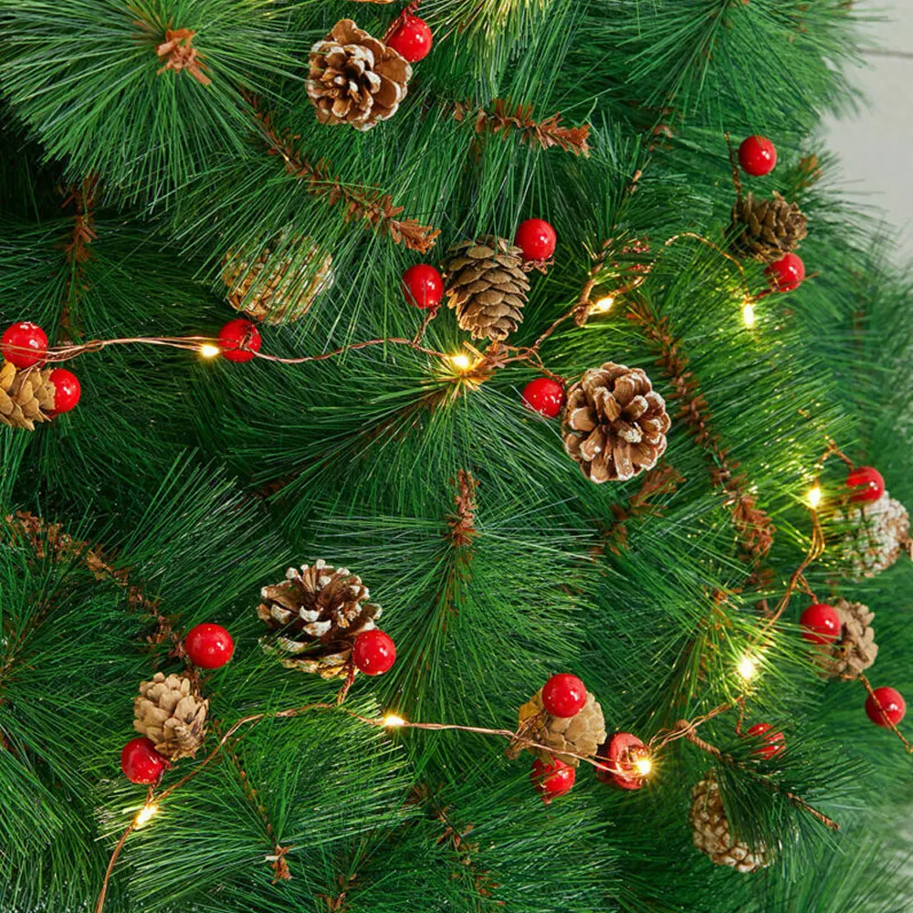 2.2 Meter Christmas Pine Cone LED String Light Copper Wire Xmas Tree Decor Holiday Lighting Wedding Garden Party Decoration
2.2 Meter Christmas Pine Cone LED String Light Copper Wire Xmas Tree Decor Holiday Lighting Wedding Garden Party Decoration