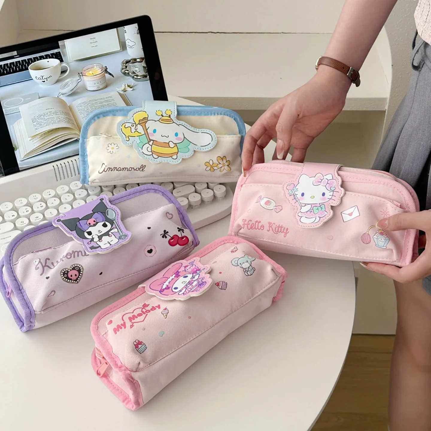 New Hellokitty Kuromi Pencil Bag Cartoon Student School Transparent Large Capacity Pencil Box Case Student Stationery Supplies
New Hellokitty Kuromi Pencil Bag Cartoon Student School Transparent Large Capacity Pencil Box Case Student Stationery Supplies