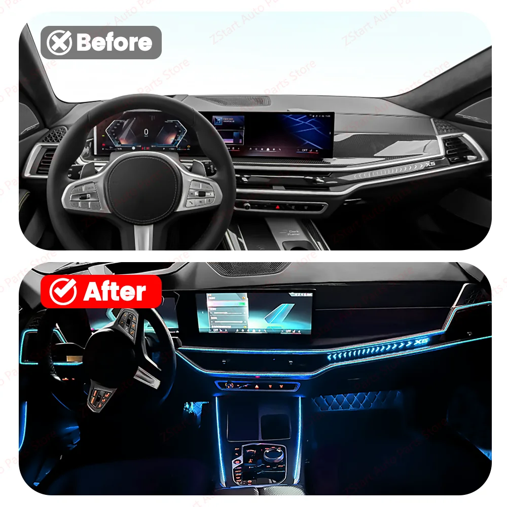 11 Colors Car Interior Center Console Instrument lights for BMW X5 X6 X7 G05 G06 G07 LED Ambient Light Panel Trim Cover Strips
11 Colors Car Interior Center Console Instrument lights for BMW X5 X6 X7 G05 G06 G07 LED Ambient Light Panel Trim Cover Strips